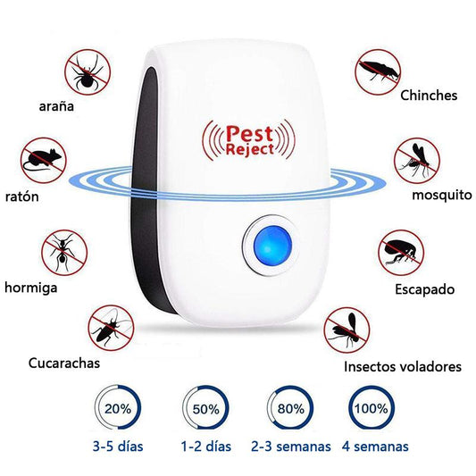 Repelente Ultrasónico Insectos y Roedores - Pest Reject™