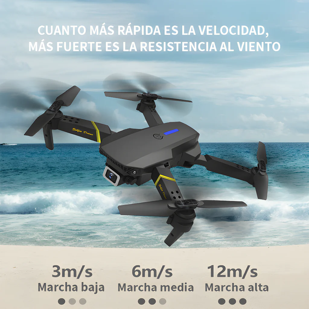 Dron con doble cámara 4K + Maletín Gratis