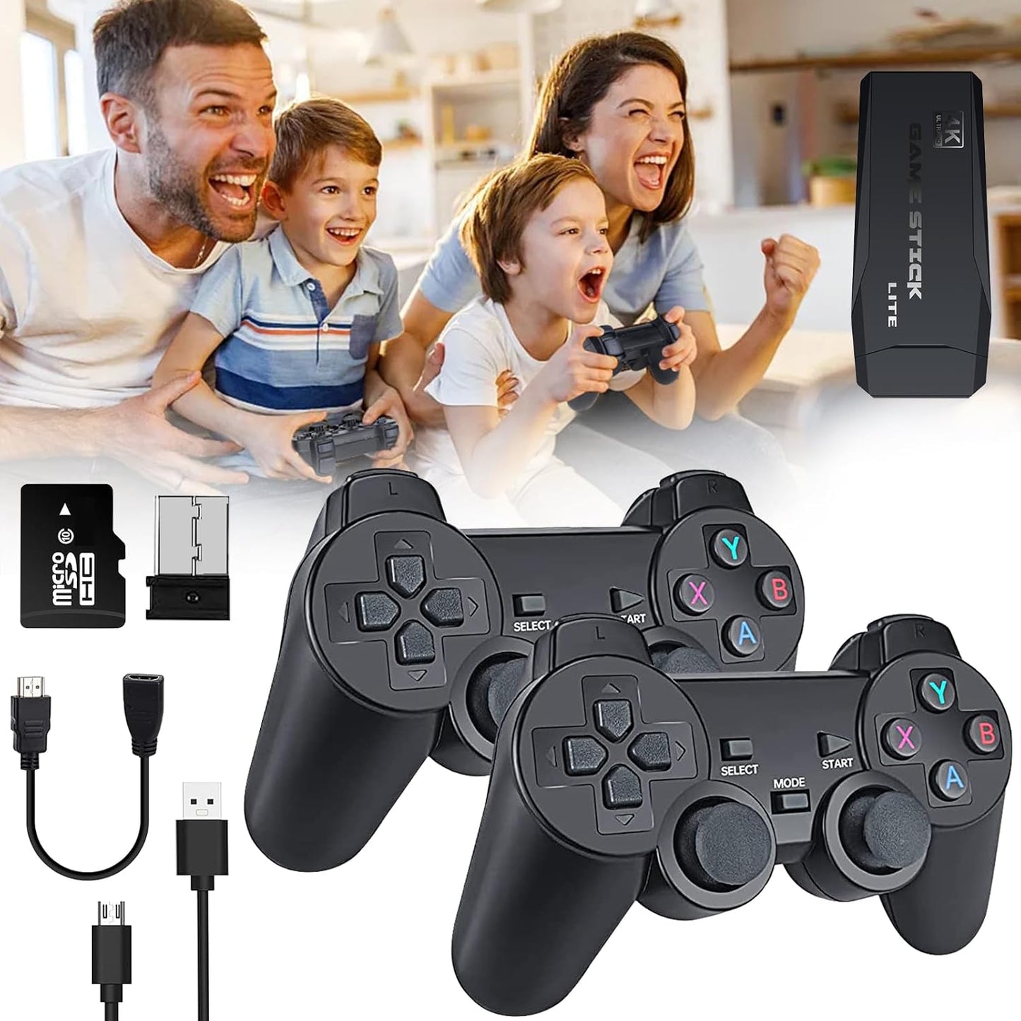 Consola de juegos inalámbrica Retro Stick de 64 GB