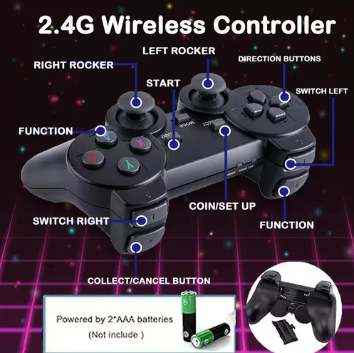 Consola de juegos inalámbrica Retro Stick de 64 GB
