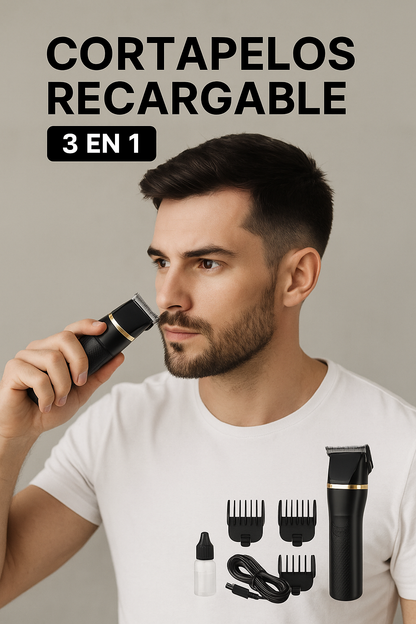 Cortapelo recargable 3 en 1 SURKER