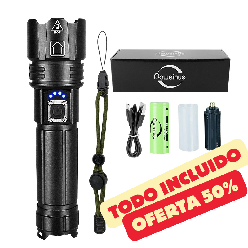 Kit Completo - Linterna Táctica Laser - Titan