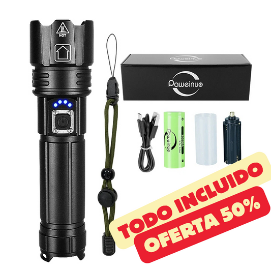 Kit Completo - Linterna Táctica Laser - Titan